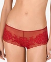 Natori Flora Lace Hipster Briefs In Burnt Red