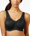 Gucci Simone Sport Hight Impact Underwire Bra 855170, Up To I Cup In Black