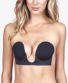 Fashion Forms U Plunge Backless And Strapless Stick On Bra-black In Black