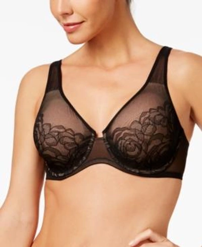 Gucci Stark Beauty Rose-lace Molded Underwire Bra 855225 In Black