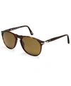Persol Havana Acetate Sunglasses In Tortoise Brown/brown Polar