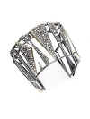 ALEXIS BITTAR Crystal-Encrusted Hinged Cuff Bracelet,0400094078727
