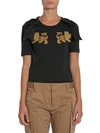 DSQUARED2 T-SHIRT WITH BOWS AND PATCHES,S73GC0208 S22427.900