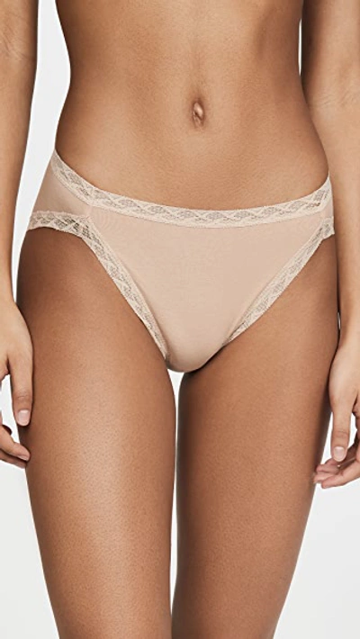 Natori Bliss Cotton French Cut Bikini Briefs In Cafe