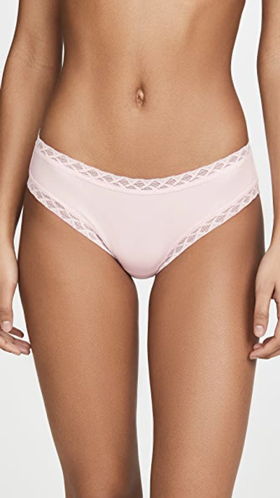 Natori Bliss Girl Lace-trim Bikini Briefs In Blushing Pink