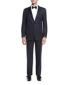 CANALI SUPER 150S WOOL TUXEDO SUIT, NAVY,PROD198990530