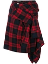 DSQUARED2 asymmetric tartan skirt,S72MA0613S4821212420419