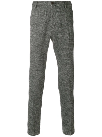 Al Duca D'aosta Fitted Tailored Trousers In Black