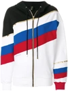 ALEXANDRE VAUTHIER ALEXANDRE VAUTHIER STRIPED HOODIE - WHITE,JA752016112425596