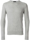 Prada Cashmere Crew Neck Jumper - Grey In Grey