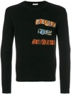 VALENTINO JAMIE REID PATCH APPLIQUÉ SWEATER,NV0KC23T4NT12390063