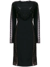 STELLA MCCARTNEY LACE PANEL FITTED DRESS,491248SCA0612420374