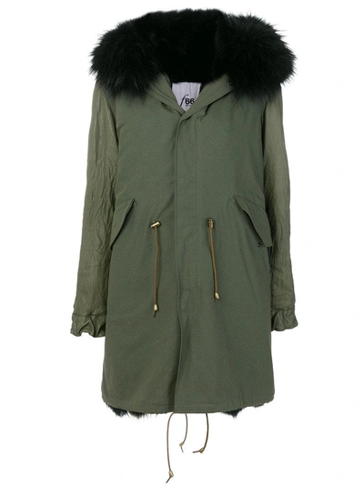 Furs66 Lined Hooded Parka - Green