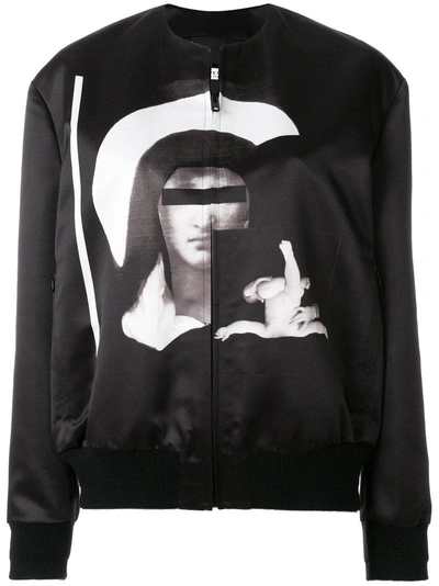 Givenchy Madonna Printed Bomber Jacket In Black