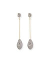 ALEXIS BITTAR PAVE TEARDROP EARRINGS,PROD202590138