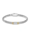 Lagos Diamond Lux 6mm Single Station Bracelet With Diamonds In Silver