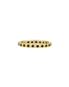 Armenta 18k Yellow Gold Sueno Black Sapphire Stacking Ring In Yellow/black