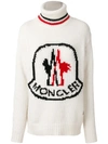 MONCLER logo patch roll-neck sweater,9293200999BP