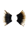 MIGNONNE GAVIGAN MINI MADELINE STATEMENT EARRINGS, BLACK/GOLDEN,PROD129950189