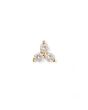 EF COLLECTION DIAMOND TRIO SINGLE STUD EARRING,PROD132630323