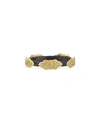 Armenta Old World Sculpted Scroll Diamond Stackable Ring
