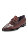 BERLUTI ANDY BURNISHED LEATHER LOAFER,PROD125690819