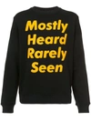 MOSTLY HEARD RARELY SEEN LOGO PRINT SWEATSHIRT,MH08AGK0612324202