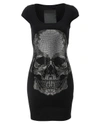 PHILIPP PLEIN T-SHIRT SHORT DRESSES "KEENS",A17CWTG0057PJO002N02