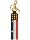 MARC JACOBS star and stripe keyring,POLYESTER100%