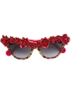 ANNA-KARIN KARLSSON rose detail sunglasses,CAUSEIFLIPPINCAN12406173
