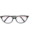 SILHOUETTE SILHOUETTE OVAL FRAME GLASSES - BLACK,SPX15787512382119