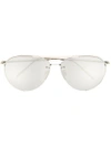 LINDA FARROW AVIATOR SUNGLASSES,LFL624C2SUN12362370