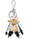 PRADA EMBELLISHED ROBOT KEYRING,1TR0672A9L12150332