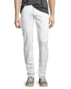 7 For All Mankind Luxe Performance Plus Slimmy Tapered Slim Fit Jeans In White In White