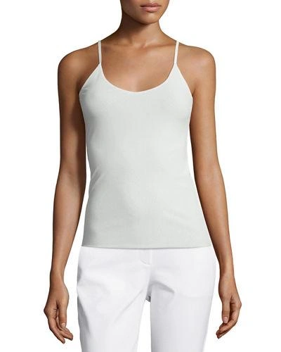 Lafayette 148 Plus Size Jersey Camisole W/ Adjustable Straps In Cloud