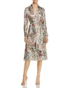 TORY BURCH VANESSA METALLIC FLORAL SILK DRESS,44145