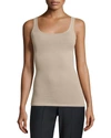 Theory Len Tubular Stretch Jersey Tank Top In Nude
