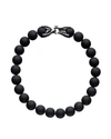 David Yurman Men's Spiritual Bead Black Onyx & Sterling Silver Bracelet In Black