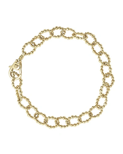 Lagos 18k Yellow Gold Caviar Gold Collection Fluted Link Bracelet