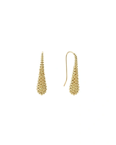 Lagos Caviar Gold Collection 18k Gold Drop Earrings