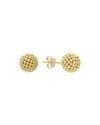 Lagos Caviar Gold Collection 18k Gold Stud Earrings