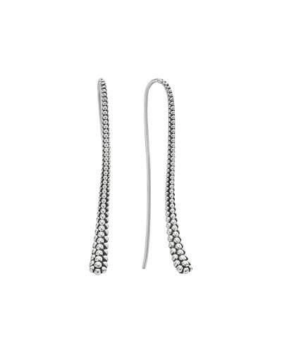 LAGOS LINEAR CAVIAR WIRE DROP EARRINGS,PROD202620191