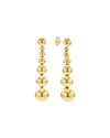 Lagos Caviar Gold Collection 18k Gold Graduated Seven Bead Drop Earrings