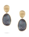 MARCO BICEGO LUNARIA MEDIUM EARRINGS WITH BLACK MOTHER-OF-PEARL,PROD204060045
