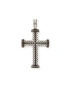 DAVID YURMAN MEN'S CHEVRON CROSS PENDANT IN SILVER, 33.5MM,PROD201970035