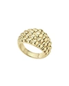 Lagos Caviar Gold Collection 18k Gold Domed Ring