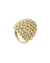 Lagos Caviar Gold Collection 18k Gold Dome Ring