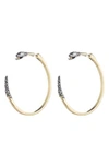 ALEXIS BITTAR ELEMENTS SNAKE HOOP EARRINGS,AB73E033