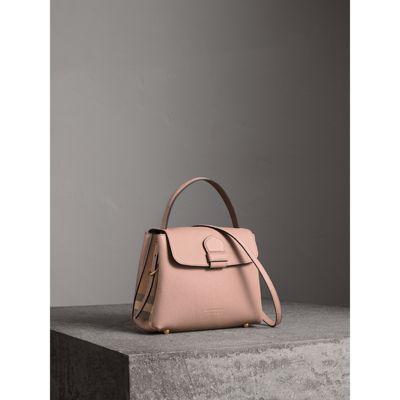 burberry small grainy leather tote bag