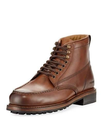 Tom Ford Cromwell Leather Hiking Boot In Brown